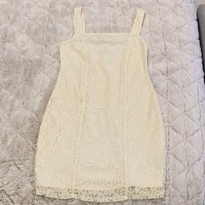 Hollister Cream Lace Dress